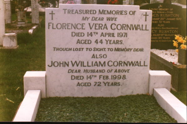 A headstone